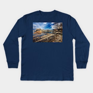 Dispilio - Prehistoric lakeside settlement Kids Long Sleeve T-Shirt